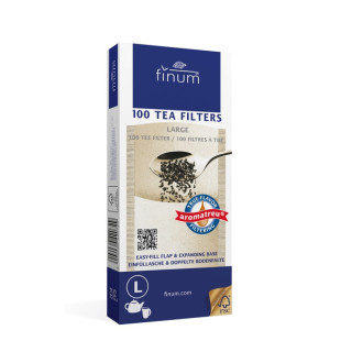 Filtres à thé en papier biodégradables Larges 100 pièces - Finum - 1 - Herboristerie du Valmont