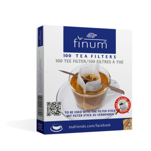 Filtres à thé en papier biodégradable modèle tasse 100 pièces - Finum - 1 - Herboristerie du Valmont