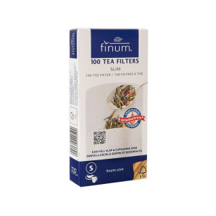 Filtres à thé en papier biodégradables Small 100 pièces - Finum - 1 - Herboristerie du Valmont