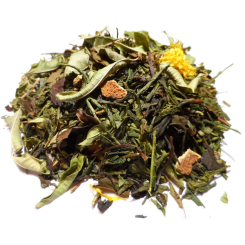 Groene en witte thee - Fruitige Aziatische smaak - Herboristerie du Valmont - Losse kruidenthee en infusies - 1