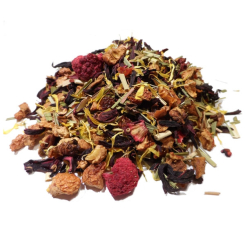 Fruitige infusie voor ijsthee met frambozensmaak - Herboristerie du Valmont - Losse kruidenthee en infusies - 1