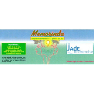 Memorinda 60 gélules - Jade Recherche - Mémoire - Concentration - Hyperactivité - 1