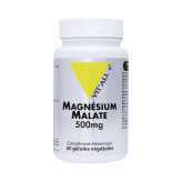 Malate de Magnésium 500 mg 60 gélules végétales - Vitall+ - Magnésium (Mg) - 1-Malate de Magnésium 500 mg 60 gélules végétales - Vitall+