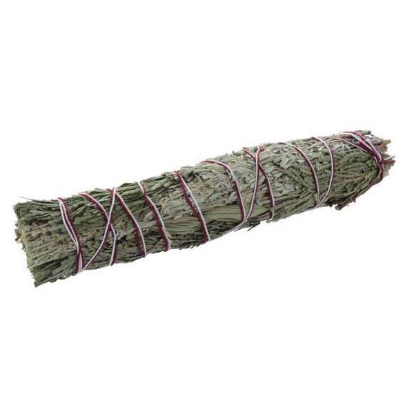 Bâton de fumigation Mixte Sauge blanche, Cèdre, Tresse de foin d'odeur - Grand modèle - Encens, Résines Traditionnelles & Fumiga