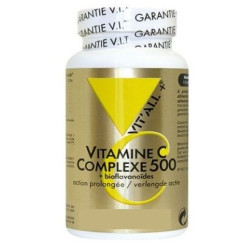 Vitamine C Complexe 500+ bioflavonoïdes 50 comprimés - Vit'all+ - Vitamine C, Acérola et Bioflavonoïdes - 1