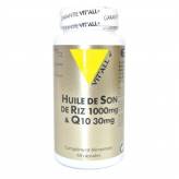 Huile de son de riz 1000mg et Q10 30mg 60 capsules - Vit'all+ - Cholestérol - Cardiovasculaire - 1-Huile de son de riz 1000mg et Q10 30mg 60 capsules - Vit'all+