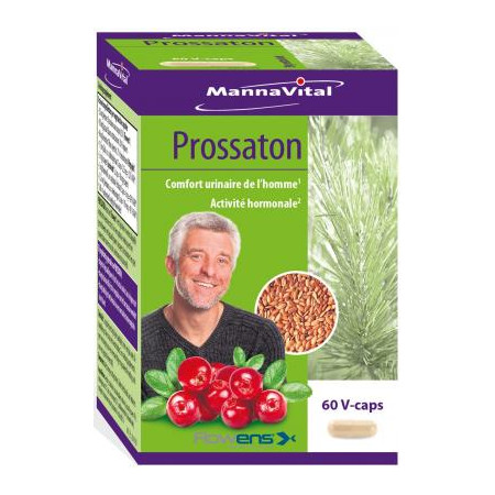 Prossaton 60 gélules végétales - Mannavital - Troubles Masculins - Prostate - 1