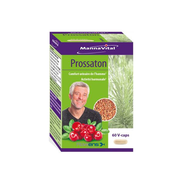 Prossaton 60 gélules végétales - Mannavital - Troubles Masculins - Prostate - 1