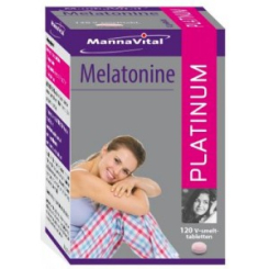 Melatonine Platinum 120 comprimés - Mannavital - Sommeil - Détente - Relaxation - 1
