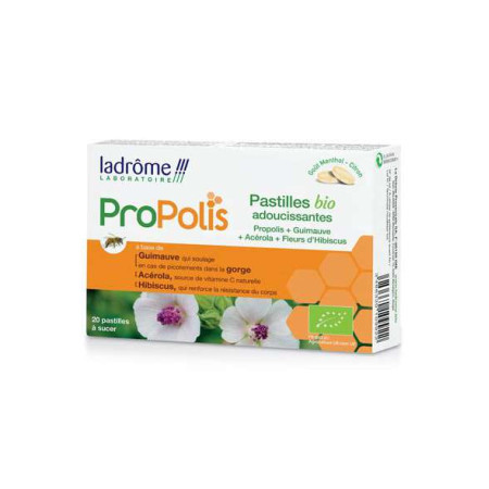 Pastilles adoucissantes à la propolis Bio - 20 unités - Ladrôme - Voies respiratoires - 1