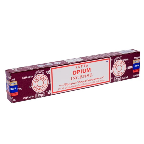 Encens en baguette - Nag Champa Opium 15 gr - Satya - Encens, Résines Traditionnelles & Fumigation - 1