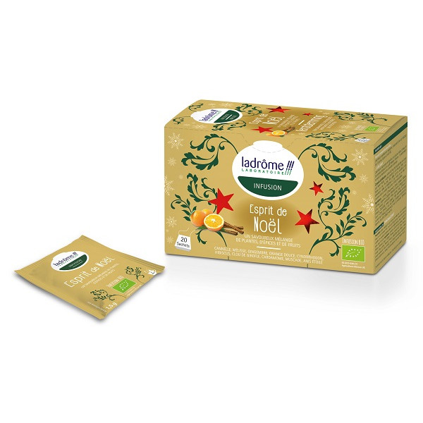 Infusion Esprit de Noël Bio - 20 sachets - Ladrôme - Tisanes en infusettes - 1