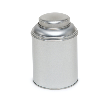 Klassische silberne Teedose – 93/133 mm – Herboristerie du Valmont – Zubehör für Kräutertees und Tee – 2