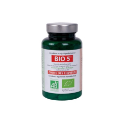 Bio 5er-Pack – Haarausfall – 1 Flasche mit 90 Tabletten und 1 Flasche Shampoo (300 ml) – Haut – Nägel – Haare – 2