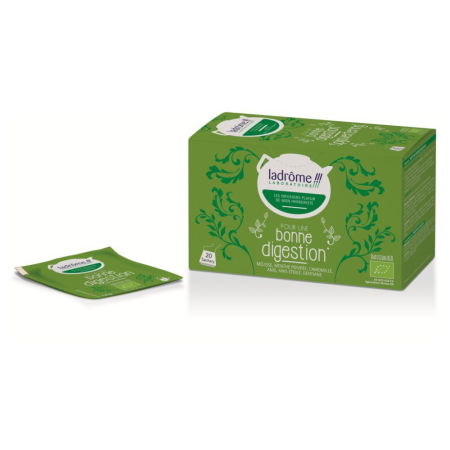 Bio-Aufguss für eine gute Verdauung - 20 Beutel - Ladrôme - Kräutertees in Teebeuteln - 1