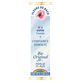 Aspen 20 ml - N°2 - Fleurs de Bach Bio - Biofloral - Fleurs de Bach et élixirs floraux - 1