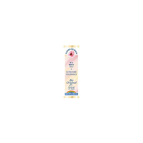 Beech 20 ml - N°3 - Fleurs de Bach Bio -  Biofloral - Fleurs de Bach et élixirs floraux - 1