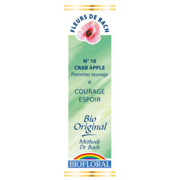 Crab Apple 20 ml - N° 10 - Fleurs de Bach Bio -  Biofloral - Fleurs de Bach et élixirs floraux - 1