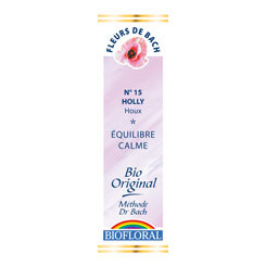Holly 20 ml - N°15 - Fleurs de Bach Bio - Biofloral - Fleurs de Bach et élixirs floraux - 1