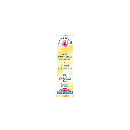 Honeysuckle 20 ml - N° 16 - Fleurs de Bach Bio - Biofloral - Fleurs de Bach et élixirs floraux - 1 Honeysuckle 20 ml - N° 16 - Fleurs de Bach Bio - Biofloral - Fleurs de Bach et élixirs floraux - 1