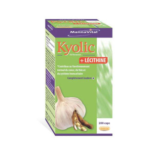 Ail Kyolic + Lecithine 200 gélules - Mannavital - 1 - Herboristerie du Valmont