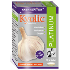 Ail Kyolic Platinum 60 comprimés végétales - Mannavital - Gélules de plantes - 1