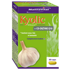 Ail Kyolic + Co-Enzym Q10 60 gélules - Mannavital - Gélules de plantes - 1