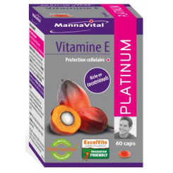 Vitamine E Platinum 60 capsules - Mannavital - Vitamine E - 1