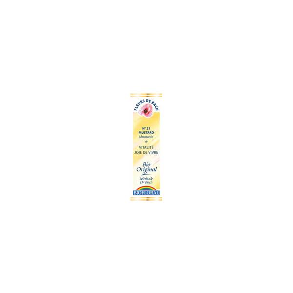 Mustard 20 ml - N° 21 - Fleurs de Bach Bio - Biofloral - Fleurs de Bach et élixirs floraux - 1