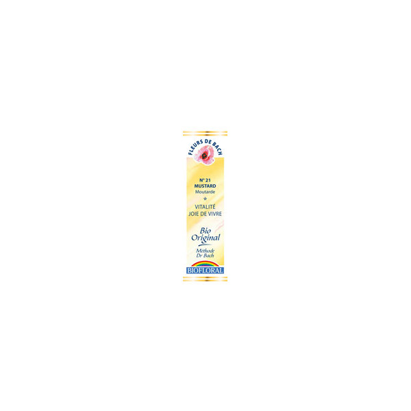 Mustard 20 ml - N° 21 - Fleurs de Bach Bio - Biofloral