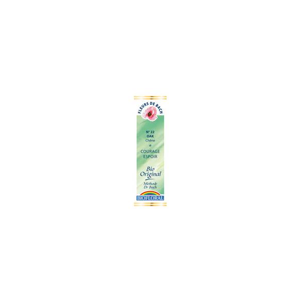 Oak 20 ml - N° 22 - Fleurs de Bach Bio - Biofloral - Fleurs de Bach et élixirs floraux - 1