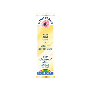 Olive 20 ml - N° 23 - Fleurs de Bach Bio - Biofloral - 1 - Herboristerie du Valmont Olive 20 ml - N° 23 - Fleurs de Bach Bio - Biofloral - 1 - Herboristerie du Valmont