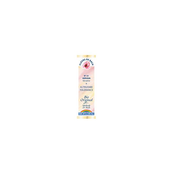 Vervain 20 ml - N° 31 - Fleurs de Bach Bio - Biofloral - Fleurs de Bach et élixirs floraux - 1