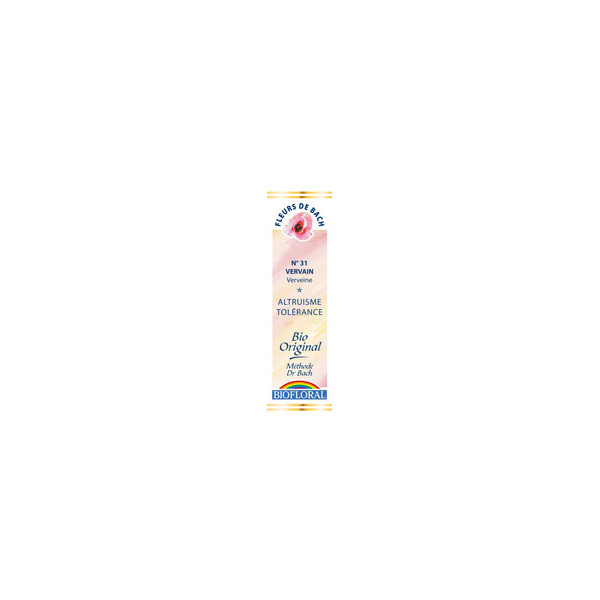 Vervain 20 ml - N° 31 - Fleurs de Bach Bio - Biofloral - Fleurs de Bach et élixirs floraux - 1