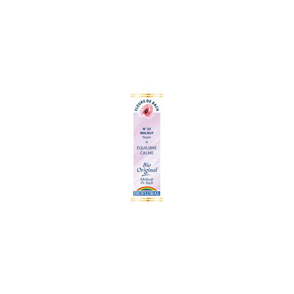 Walnut 20 ml - N° 33 - Fleurs de Bach - Bio - Biofloral - Fleurs de Bach et élixirs floraux - 1