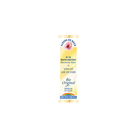 White Chesnut 20 ml - N° 35 - Fleurs de Bach Bio - Biofloral - Fleurs de Bach et élixirs floraux - 1 White Chesnut 20 ml - N° 35 - Fleurs de Bach Bio - Biofloral - Fleurs de Bach et élixirs floraux - 1