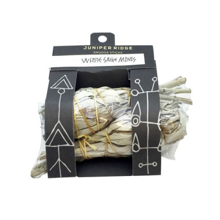 Kleine Räucherstäbchen, 2 Stück – Weißer Salbei (Salvia apiana) – Juniper Ridge – Weihrauch, traditionelle Harze & Rauch