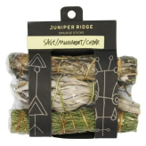 Sauge blanche - Cèdre et Armoise commune - Set de Fumigation -  +/- 10 cm par pièce - Juniper Ridge - Encens, Résines Traditionn-Weißer Salbei, Zeder und Beifuß – Räucherset – ca. 10 cm pro Stück – Juniper Ridge