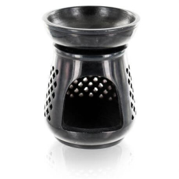 Diffuseur en pierre noire - Modèle Moucharabieh - Aromandise - Encens, Résines Traditionnelles & Fumigation - 1