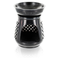 Diffuseur en pierre noire - Modèle Moucharabieh - Aromandise - Encens, Résines Traditionnelles & Fumigation - 1