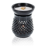 Diffuseur en pierre noire - Modèle Moucharabieh - Aromandise - Encens, Résines Traditionnelles & Fumigation - 4