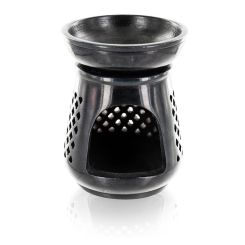 Diffuseur en pierre noire - Modèle Moucharabieh - Aromandise - Encens, Résines Traditionnelles & Fumigation - 5