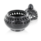 Schwarzer Steindiffusor – Modell Venedig – Aromandise – Räucherwerk, traditionelle Harze & Begasung – 4