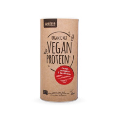 Protéines végétales Bio - Organic Mix 3 - Goût cacao 400 gr - Purasana - SuperFood - Superaliments - Raw Food - 1