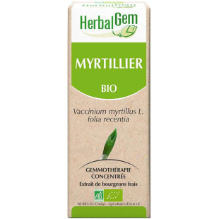 Myrtillier bourgeon Bio - Vaccinium myrtillus Macérat - 15 ml - Herbalgem - 1 - Herboristerie du Valmont Myrtillier bourgeon Bio - Vaccinium myrtillus Macérat - 15 ml - Herbalgem - 1 - Herboristerie du Valmont