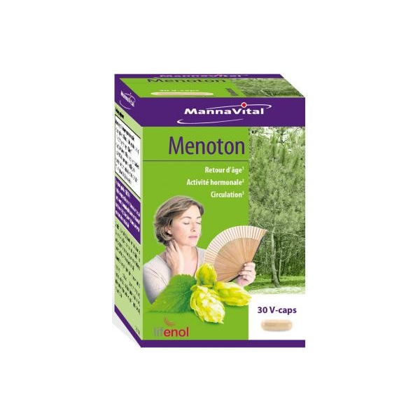 Menoton 30 pflanzliche Kapseln - Mannavital - Nahrungsergänzungsmittel - 1