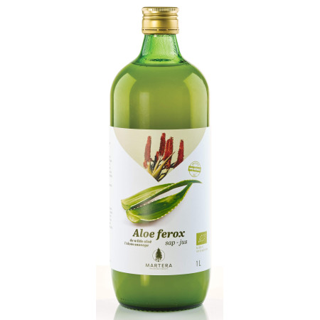 Aloe Ferox frais 100% pur jus Bio 1L - Martera - Jus et gels de plantes à boire - 1