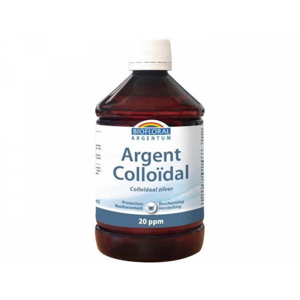 Argent Colloïdal 20 ppm - Vertus Antiseptiques 500 ml - Biofloral - 1 - Herboristerie du Valmont