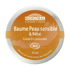 Baume peau sensible Bébé - Karité et Camomille Bio 35 ml - Biofloral - Soins Bébés et enfants - 1