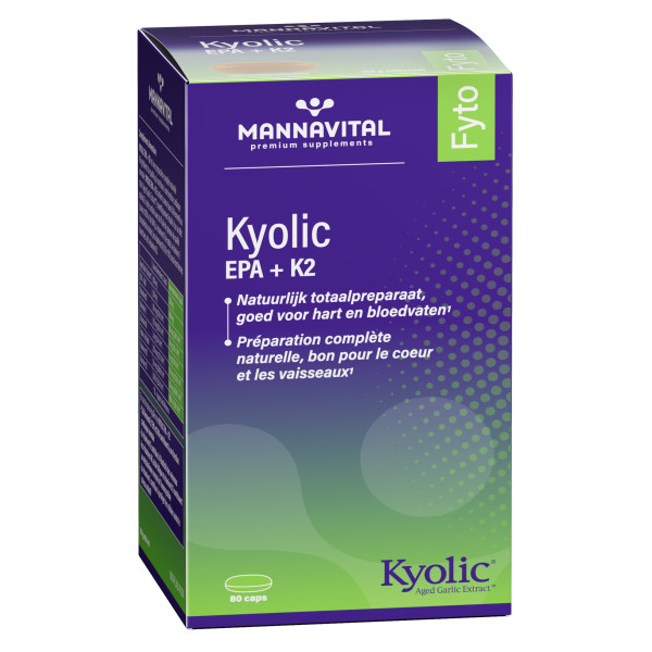 Ail Kyolic EPA+ K2 80 capsules - Mannavital - 1 - Herboristerie du Valmont